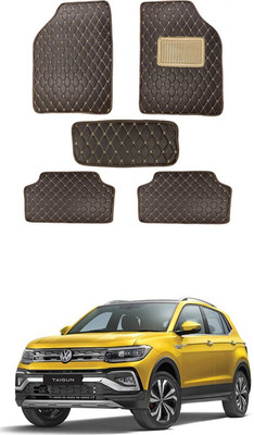 MATIES Leatherite Standard Mat For  Universal For Car(Brown)