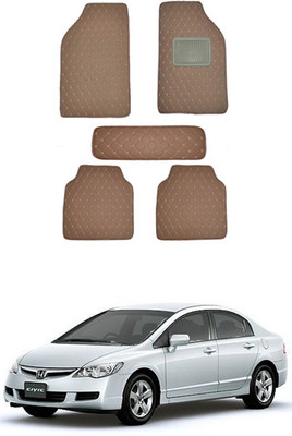 MATIES Leatherite Standard Mat For  Universal For Car(Brown)