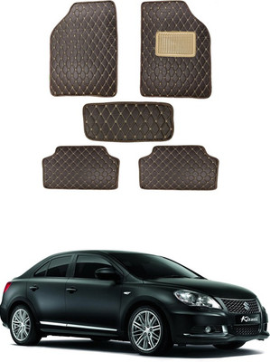 MATIES Leatherite Standard Mat For  Universal For Car(Brown)