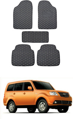 MATIES Leatherite Standard Mat For  Universal For Car(Black)