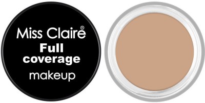 Miss Claire Full Coverage Makeup + Concealer - 4 Concealer(beige, 6 g)