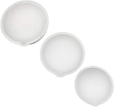 Ceznek White Ceramic Silica Melting Crucible Set of 3-90,110 & 120mm Crucible