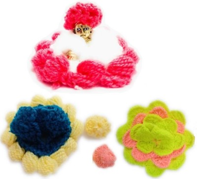 Swa Mi Size 1 No.(5inch) (Pack of 3) handmade by village women's Laddu Gopal Winter Dress(Wool)