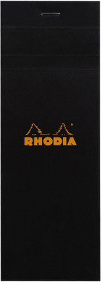 RHODIA Black Notepad Mini Note Pad Small Squares 5X5 160 Pages(Black)