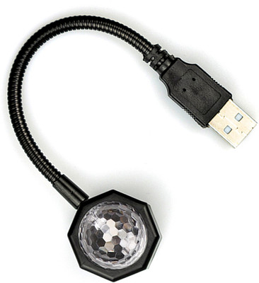 WRADER Car DISCO Light DJ Light with 7 Colors + 9 Functional Modes Single Disco Ball(Ball Diameter: 8 cm)