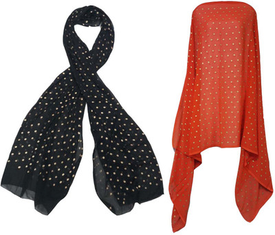 shakti Chiffon Polka Print Women Dupatta