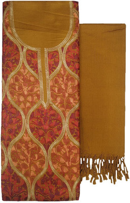 Soul Essence Wool Embroidered Salwar Suit Material