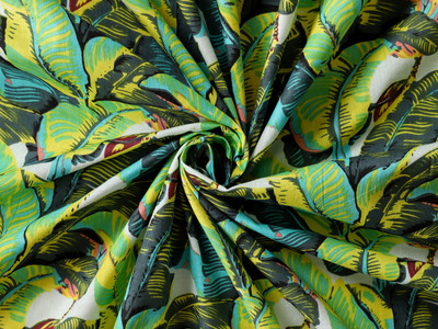 Ravaiyaa - Attitude Is Everything Cotton Blend Self Design Multi-purpose Fabric