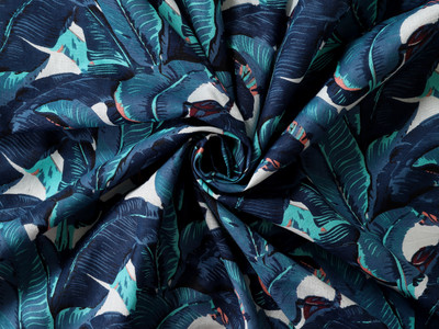 Ravaiyaa - Attitude Is Everything Cotton Blend Self Design Multi-purpose Fabric
