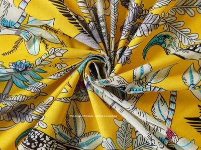 Ravaiyaa - Attitude Is Everything Cotton Blend Animal Print Multi-purpose Fabric