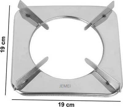 JEMEI Premium Quality Stainless Steel, Rust Proof LPG Square Gas Stove Parts/Stove Stand/Pan Support (square) Appliance Knob