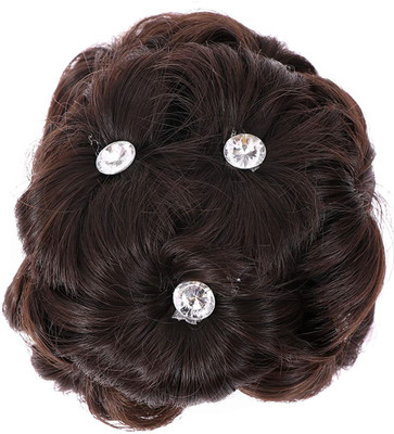 A H S Natural Looking Artificial Juda/ Bun For Party Marriage Functions Nug Panja For Girls And Women Hair Extension