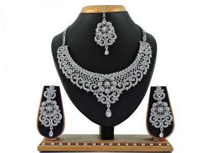 VATSALYA creation Alloy Gold-plated Silver Jewellery Set(Pack of 1)