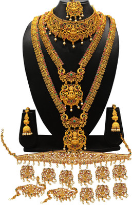 Chigold Alloy Gold-plated Gold Jewellery Set(Pack of 1)