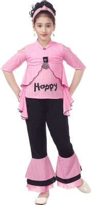 Star Case Printed Girls Jumpsuit