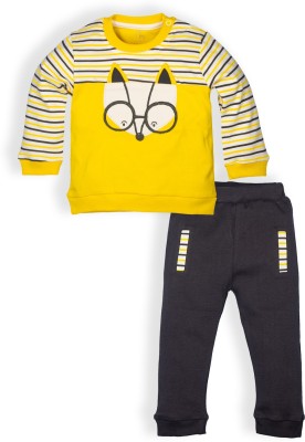 Baby Go Baby Boys Casual T-shirt Pyjama(YELLOW)