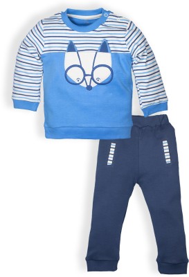 Baby Go Baby Boys Casual T-shirt Pyjama(Blue)