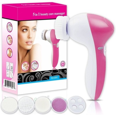 Zenvista Meditech 5 IN 1 face massager|Facial at Home|Removes Dead Cells With 5 Attachment 5 IN 1 face massager|Facial at Home|Removes Dead Cells With 5 Attachment Massager(White, Pink)