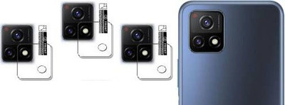 XAZE Back Camera Lens Glass Protector for VIVO Y72 5G(Pack of: 3)