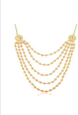 Arkash 5 Layer mater mala for women Gold-plated Plated Plastic Chain