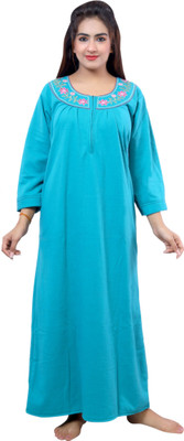 NACNO Women Nighty(Blue)