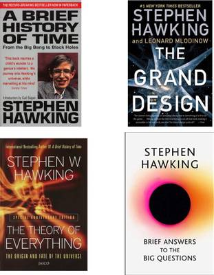 STEPHEN HAWKING BOOKS COMBO: A BRIEF HISTORY OF TIME + BRIEF ANSWERS TO THE BIG QUESTIONS + THE GRAND DESIGN + THE THEORY OF EVERYTHING (Paperback, English, Stephen Hawking)