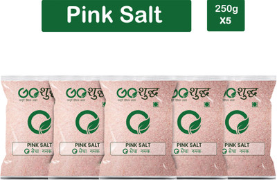 Goshudh Premium Quality Pink Salt (Sendha Namak)-250gm (Pack Of 5) Himalayan Pink Salt(1250 g, Pack of 5)