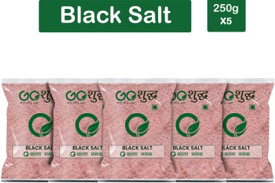 Goshudh Premium Quality Black Salt (Kala Namak)-250gm (Pack Of 5) Black Salt(1250 g, Pack of 5)