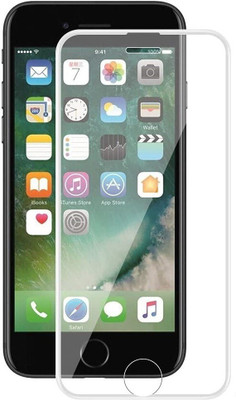 ELEF Edge To Edge Tempered Glass for Apple iPhone 8 Plus 18D Tempered Glass Rubber Edges Corner Airbeg with 9H Hardness Edge to Edge(Pack of 1)