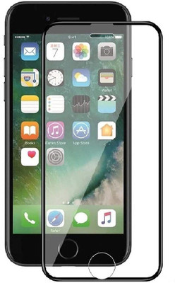 ELEF Edge To Edge Tempered Glass for Apple iPhone 8 Plus 18D Tempered Glass Rubber Edges Corner Airbeg with 9H Hardness Edge to Edge(Pack of 1)