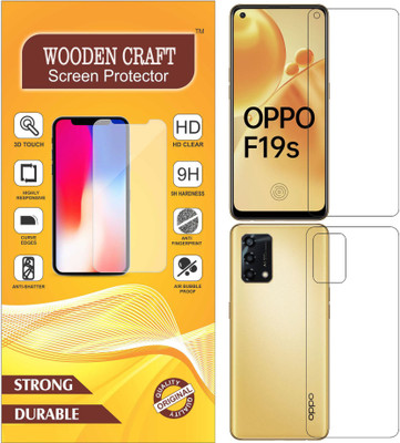 wooden craft Front and Back Screen Guard for Oppo F19s {Flexible}, CPH2219, CPH2223, F19s(Pack of 2)