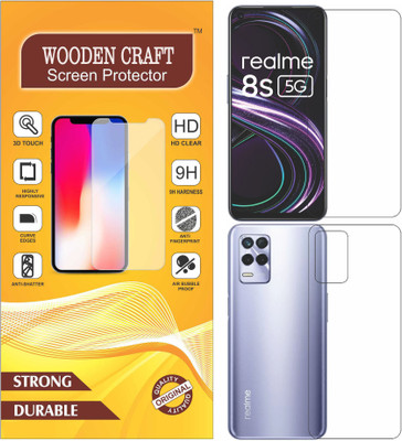 wooden craft Front and Back Screen Guard for Realme 8s 5G {Flexible}, RMX3381, 8s 5G(Pack of 2)