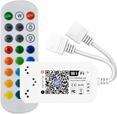 amiciVision Smart WiFi LED Strip Lights Controller Compatible with Alexa, Google Home Smart Switch(White)