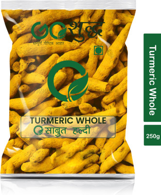 Goshudh Premium Quality Haldi Sabut (Turmeric)-250gm (Pack Of 1)(250 g)