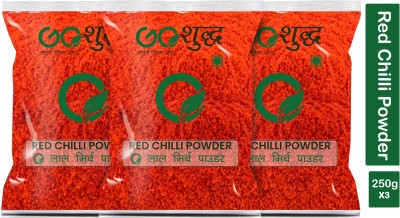 Goshudh Premium Quality Lal Mirch Powder (Red Pepper)-250gm (Pack Of 3)(3 x 250 g)