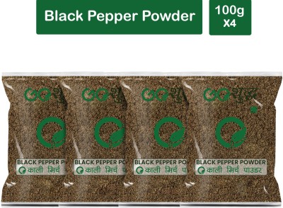 Goshudh Premium Quality Kali Mirch Powder (Black Pepper)-100gm (Pack Of 4)(4 x 100 g)