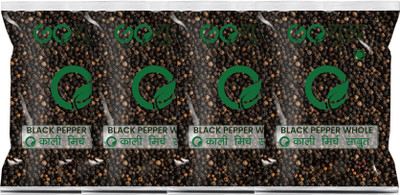 Goshudh Premium Quality Black pepper sabut Pack Of 4 100g each(4 x 100 g)