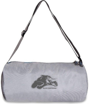 BLUE PANTHERS 6853 Polyester Basic Duffle Bag, Youth (Grey-Sky Blue)(Kit Bag)