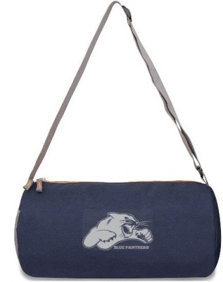BLUE PANTHERS 6853 Polyester Basic Duffle Bag, Youth (Blue-Orange)(Kit Bag)