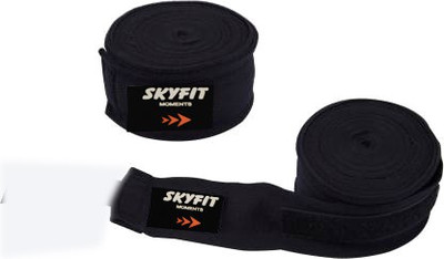 SKYFIT BLACK HAND WRAP FOR GYM BOXING AND WRIST PAIN Gym & Fitness Gloves(Black)