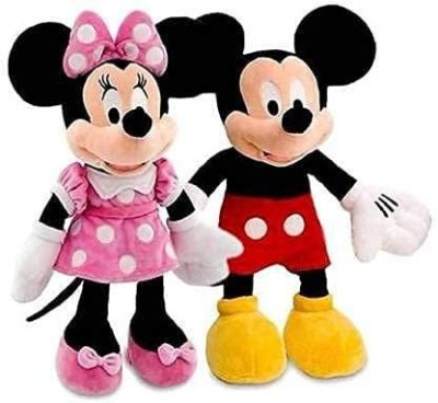 Kaira toys Mickey & Minnie Mouse Teddy Bear Best Stuff Toys for Kids Playing Birthday Gift  - 26 cm(Pink, Red)