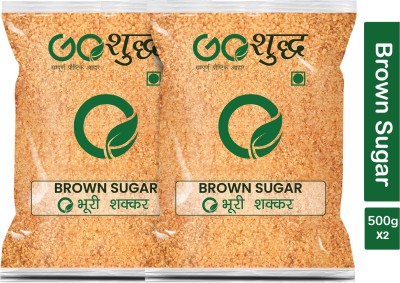 Goshudh Premium Quality Brown Sugar-500gm (Pack Of 2) Sugar(1000 g, Pack of 2)