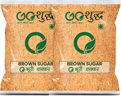 Goshudh Premium Quality Brown Sugar Combo Pack of 2 Sugar(800 g, Pack of 2)