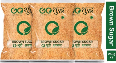 Goshudh Premium Quality Brown Sugar-250gm (Pack Of 3) Sugar(750 g, Pack of 3)