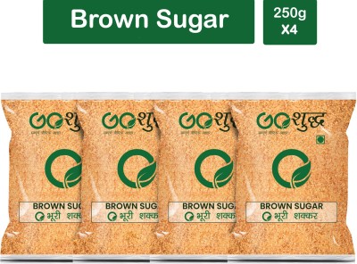 Goshudh Premium Quality Brown Sugar-250gm (Pack Of 4) Sugar(1000 g, Pack of 4)