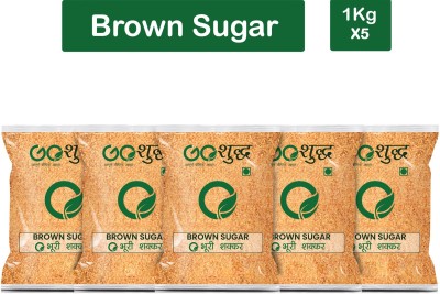 Goshudh Premium Quality Brown Sugar-1Kg (Pack Of 5) Sugar(5000 g, Pack of 5)