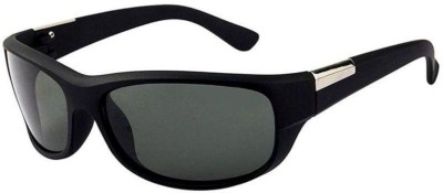 BROKE BRAND Sports Sunglasses(For Men & Women, Black)