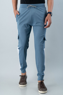 Proxima Colorblock Men Blue Track Pants