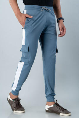 Proxima Colorblock Men Blue Track Pants