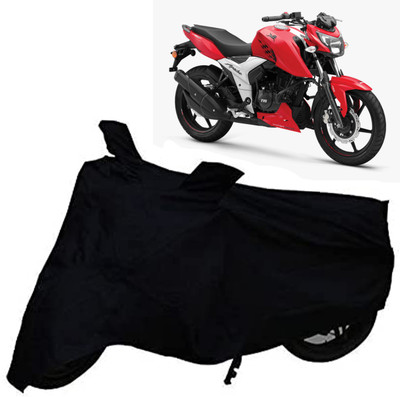 st enterprises Two Wheeler Cover for TVS(Apache, Black)
